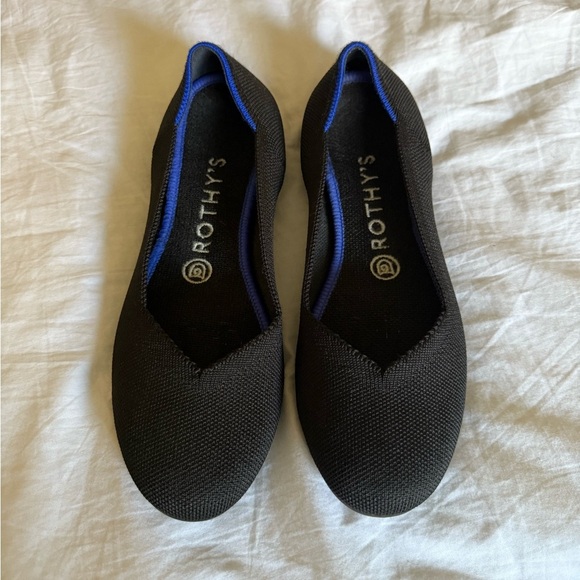 Rothy's Shoes - Rothy's Black and Blue Casual Flats